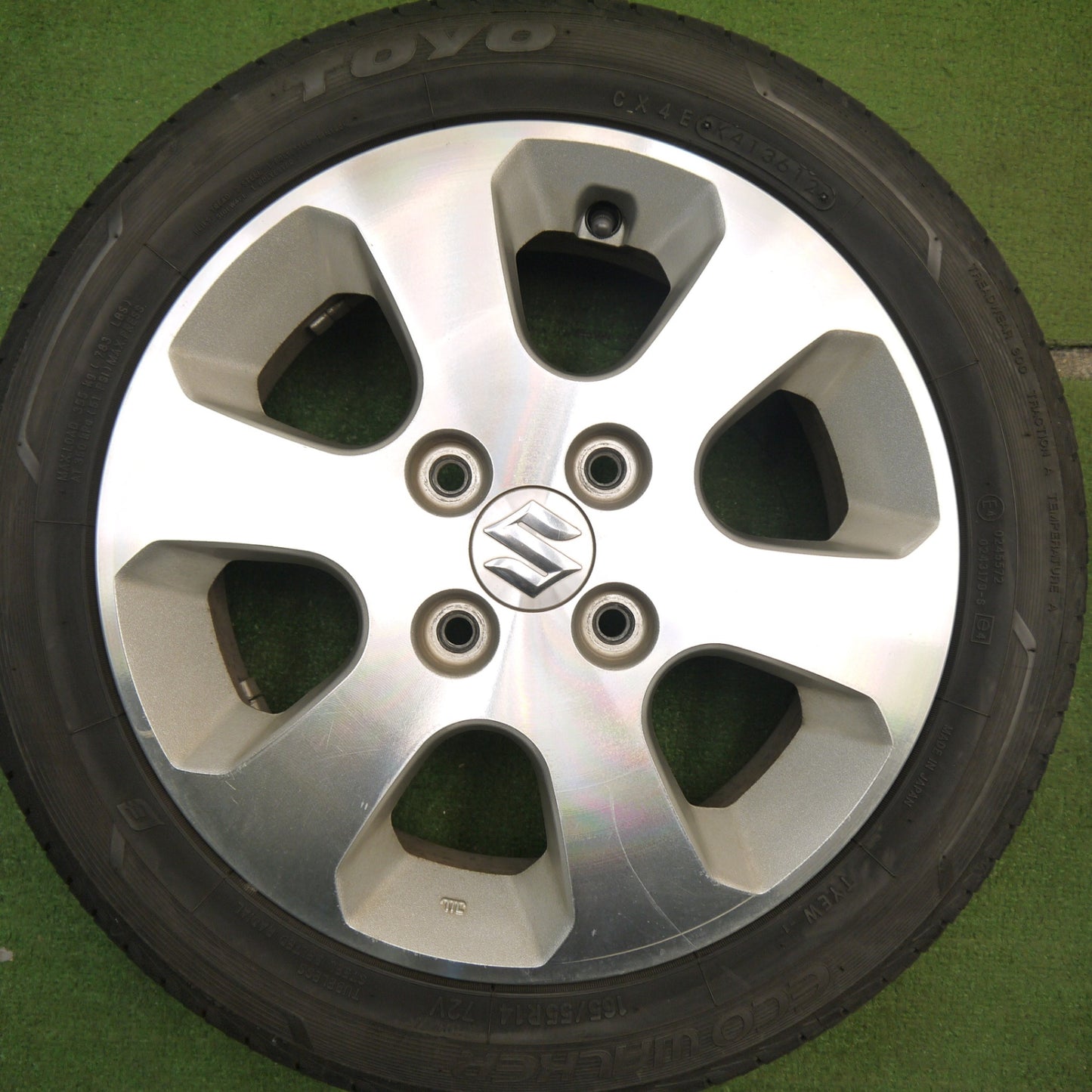 4本価格★スズキ ワゴンR 純正 165/55R14 ヨコハマ Earth-1 トーヨー ECOWALKER 14インチ PCD100/4H★5042804Hノ