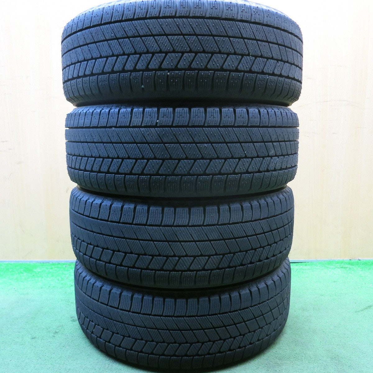 超バリ溝!24年!ほぼ10分★スタッドレス 195/45R17 ブリヂストン ブリザック VRX3 SMACK ENKEI スマック エンケイ 17インチ PCD114.3/5H★5090406HAス