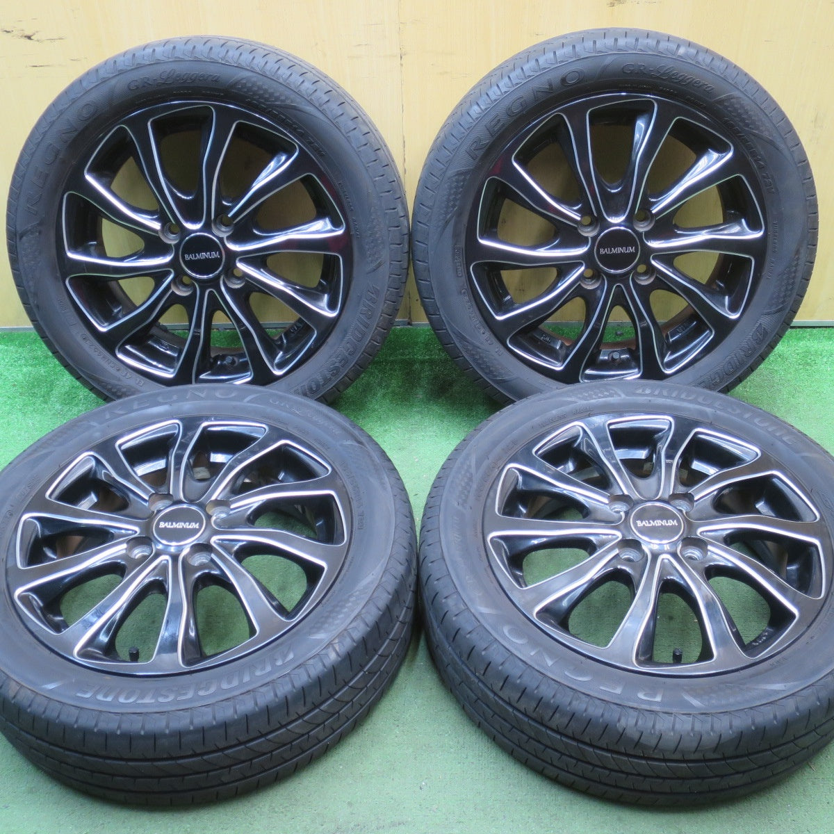 キレイ!23年★165/55R14 ブリヂストン レグノ GR-Leggera BALMINUM バルミナ 軽サイズ 14インチ PCD100/4H★5092602NJノ