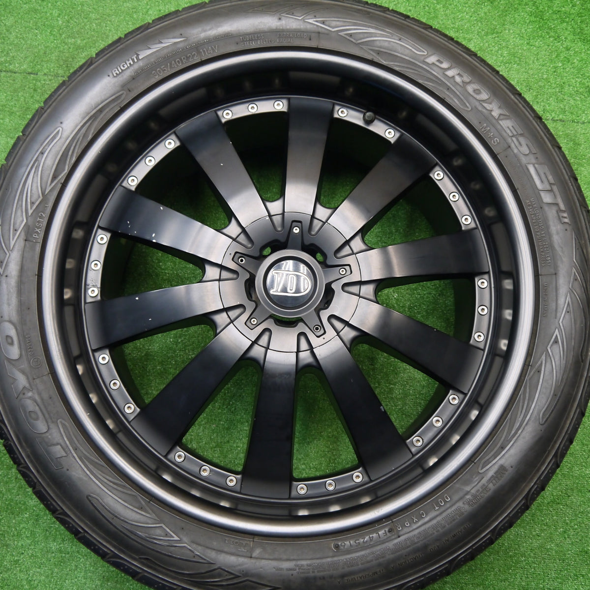 バリ溝!8.5分★ベンツ 等 DeMODA Concept Aviator 305/40R22 トーヨー プロクセス STⅡ ディモーダ コンセプト 22インチ PCD130/5H★5102104Hノ
