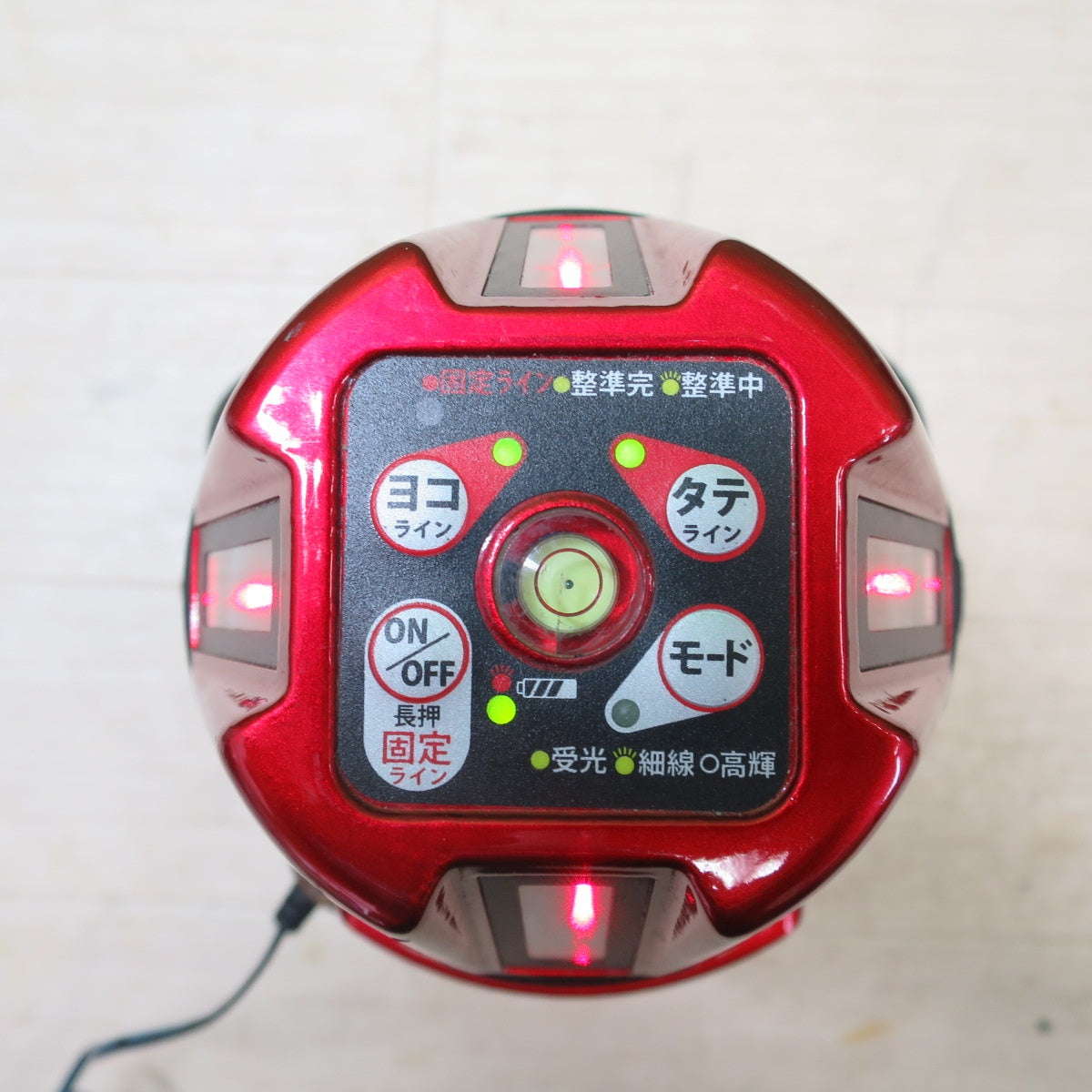 キレイ!付属品付き☆MAX マックス 電子 整準 レーザ 墨出器 LA-S801 受光器 LA-D5NV レーザー 墨出し器☆