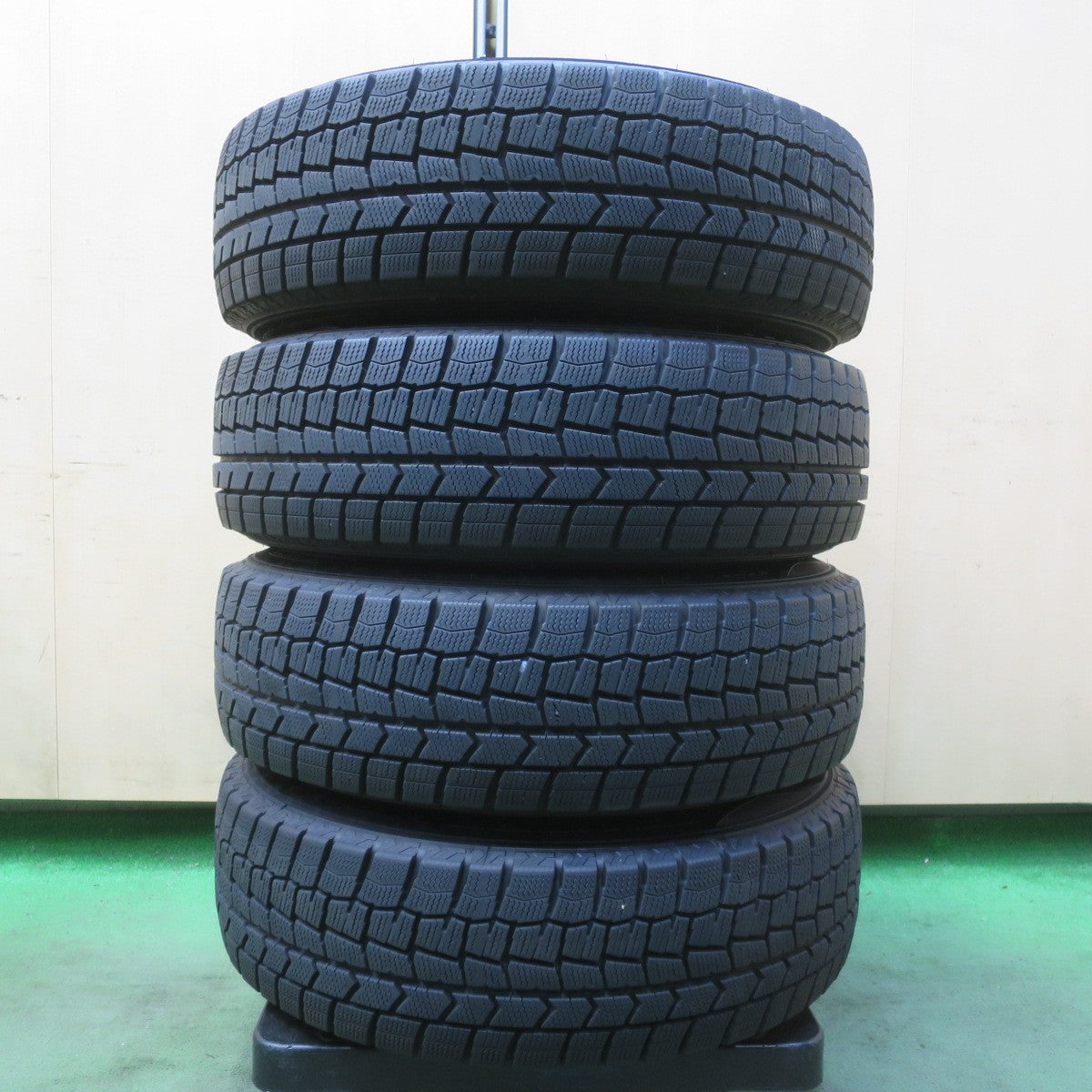 バリ溝!22年!9.5分◎スタッドレス 175/70R14 ダンロップ ウインターマックス WM02 SMACK ENKEI スマック エンケイ 14インチ PCD100/4H◎6080503IMス