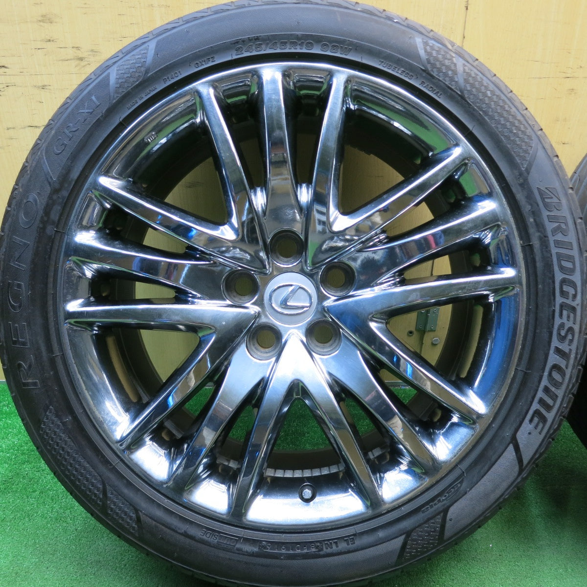 4本価格★レクサス LS 純正 OP 245/45R19 ブリヂストン レグノ GR-XI 19インチ PCD120/5H★5050507HAノ