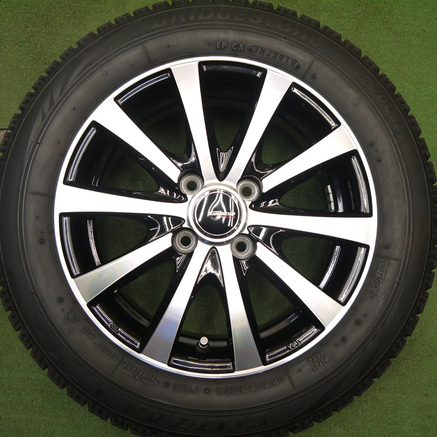 キレイ★スタッドレス 165/65R14 ブリヂストン ブリザック VRX Galeria GS01 ガレリア 14インチ ハスラー ソリオ 等 PCD100/4H★5042805Hス