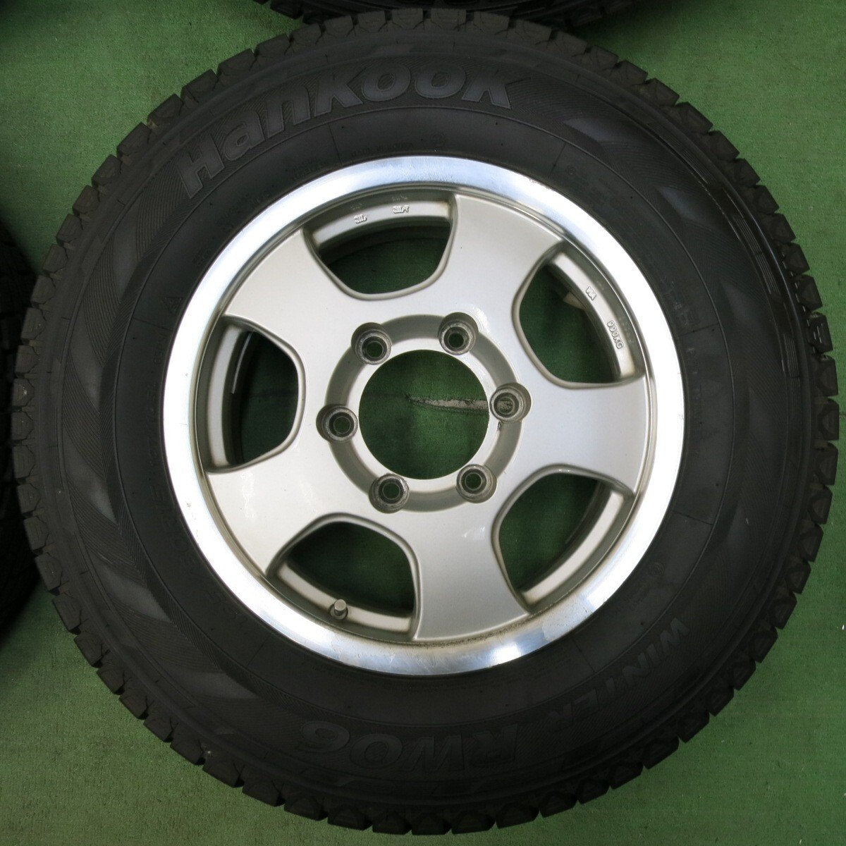 バリ溝!22年!9.5分以上★ハイエース 等 195/80R15 107/105L スタッドレス ハンコック ウインター RW06 社外 アルミ 15インチ PCD139.7/6H★4122508SYス
