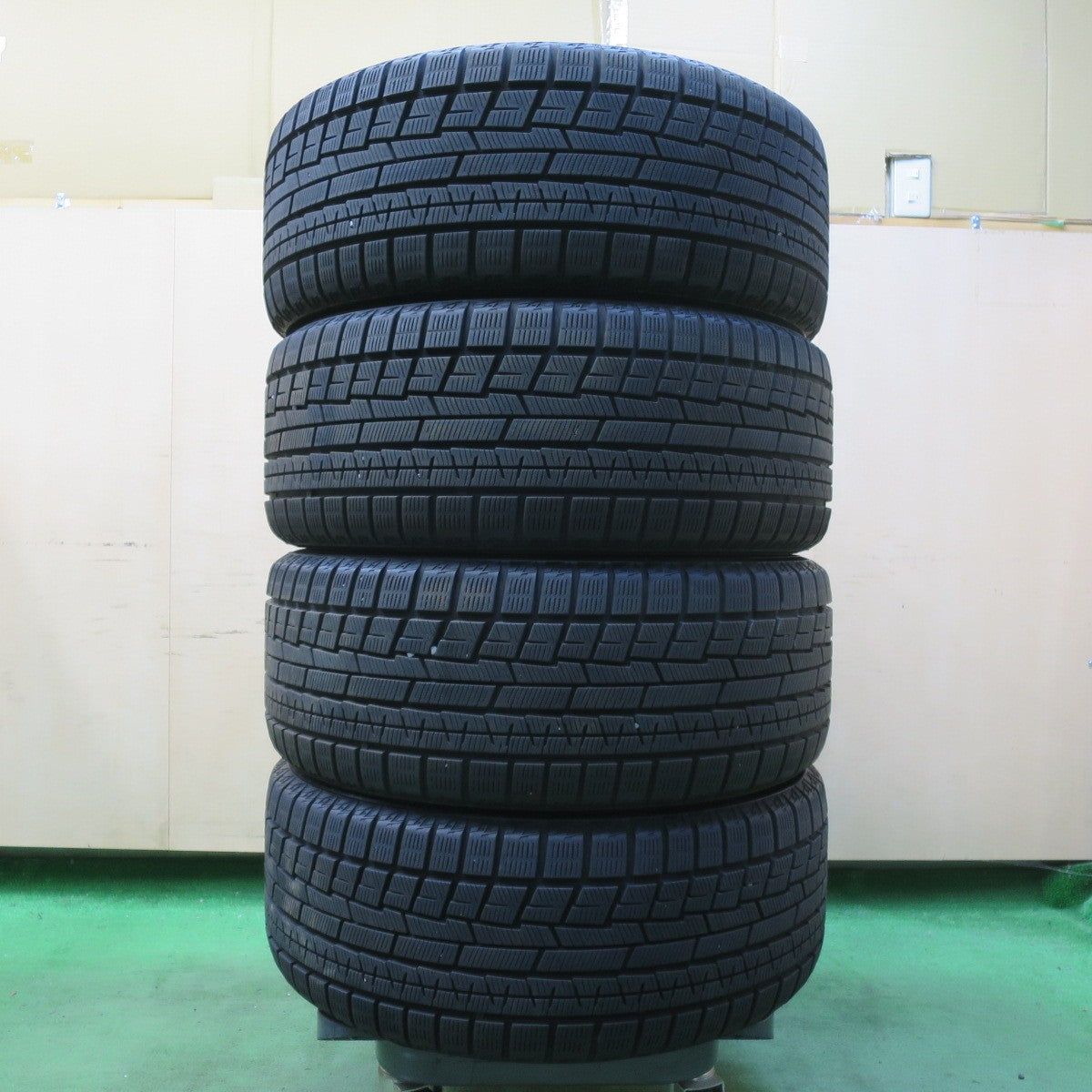 バリ溝!9分★三菱 ランエボ 純正 ENKEI 235/45R17 スタッドレス ヨコハマ アイスガード iG60 17インチ エンケイ PCD114.3/5H★5070202イス