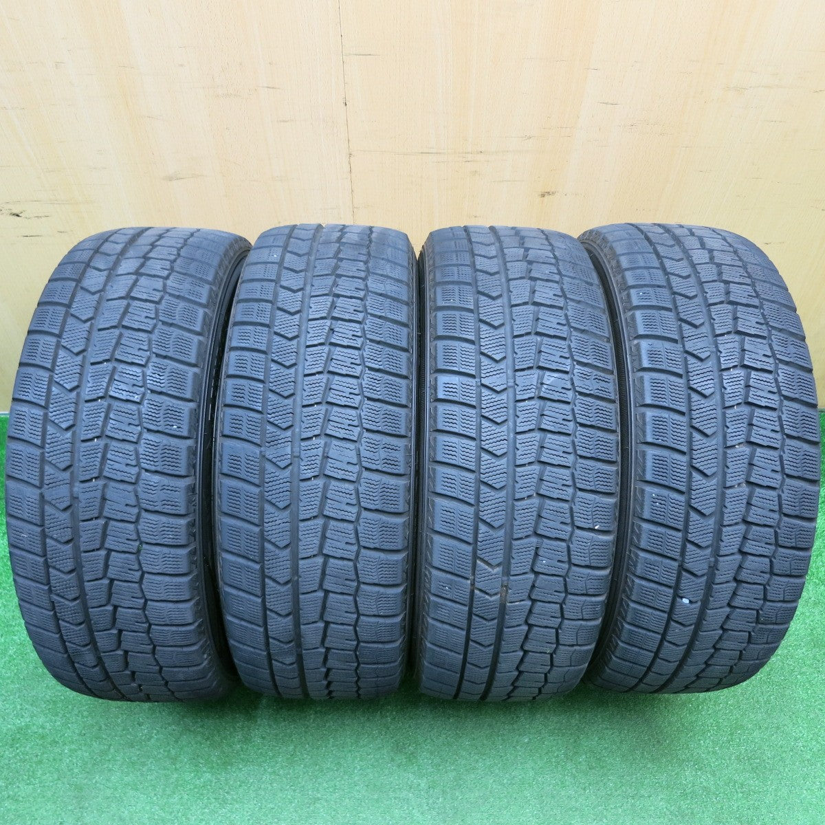 バリ溝!9.5分★スタッドレス 215/50R17 ダンロップ ウインターマックス WM02 B-win 社外 アルミ 17インチ PCD114.3/5H★5110612HAス