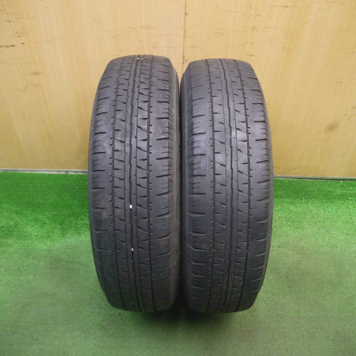 2本価格★165R14 8PR ダンロップ エナセーブ VAN01 スチール ホイール 14インチ PCD114.3/4H★5020507Hノ
