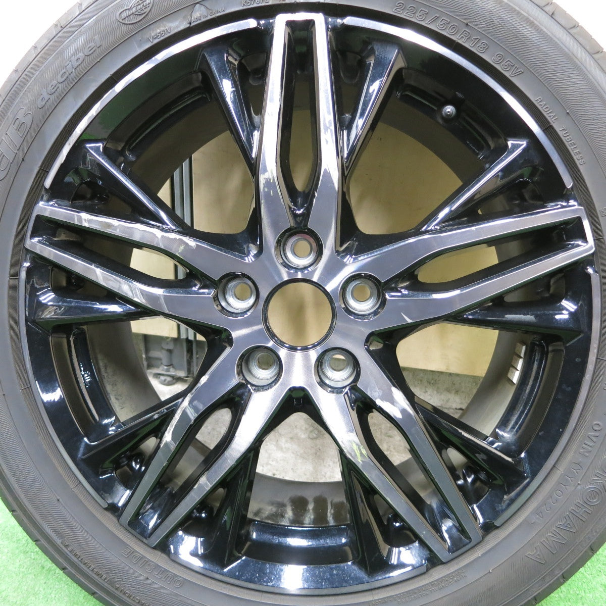 バリ溝!24年!8.5分!1本★ホンダ RC オデッセイ アブソルート 純正 225/50R18 ヨコハマ アドバン dB デシベル 18インチ PCD114.3/5H★5080603ナノ