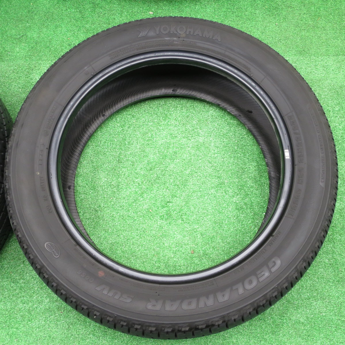 バリ溝!24年!9.5分★225/55R18 ヨコハマ ジオランダー SUV G055 G055E タイヤ 18インチ デリカ D:5 フォレスター レイバック ZR-V 等★5120604NKノタ