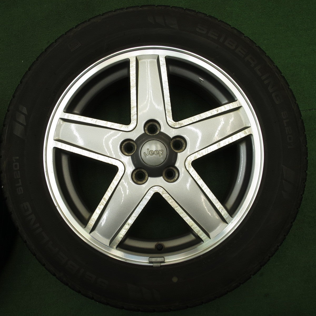 4本価格★JEEP ジープ パトリオット 純正 215/60R17 セイバーリング SL201 17インチ PCD114.3/5H★5052703NJノ