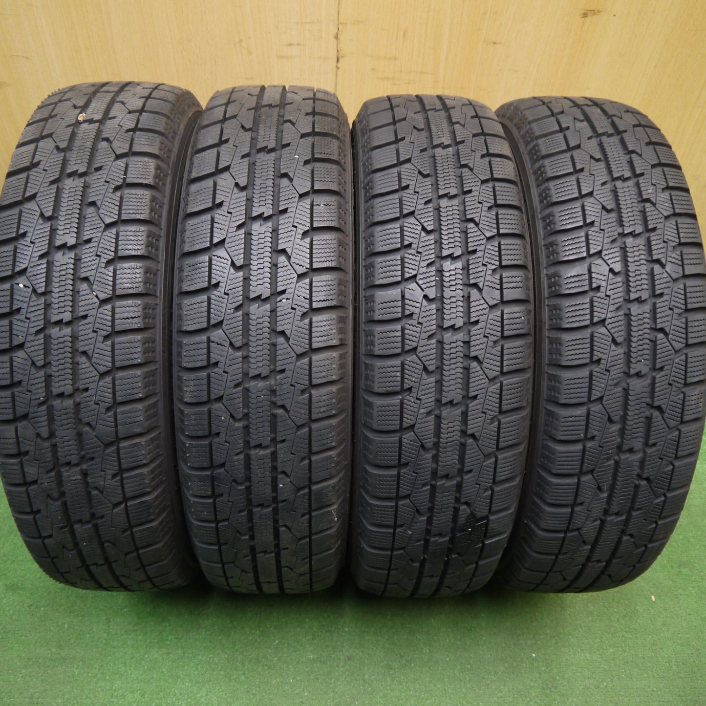 バリ溝!9.5分★スタッドレス 155/65R14 トーヨー オブザーブ ガリット GIZ Ti WHEELS 14インチ PCD100/4H★6030305Hス
