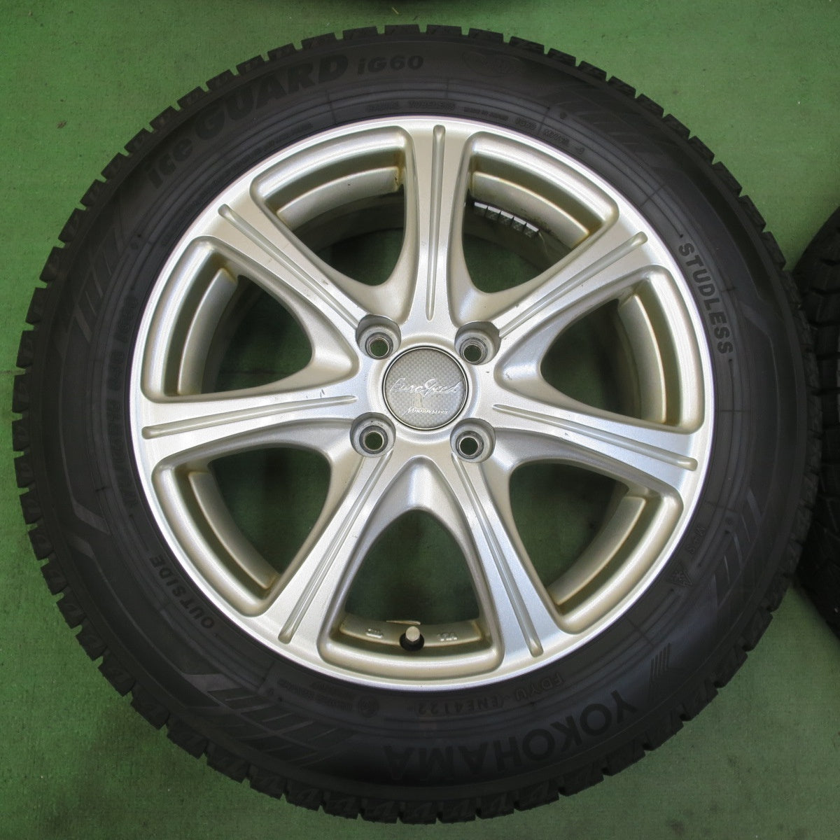 バリ溝!22年!9.5分以上★スタッドレス 175/65R15 ヨコハマ アイスガード iG60 EuroSpeed MANARAY SPORT ユーロスピード 15インチ PCD100/4H★5092306イス