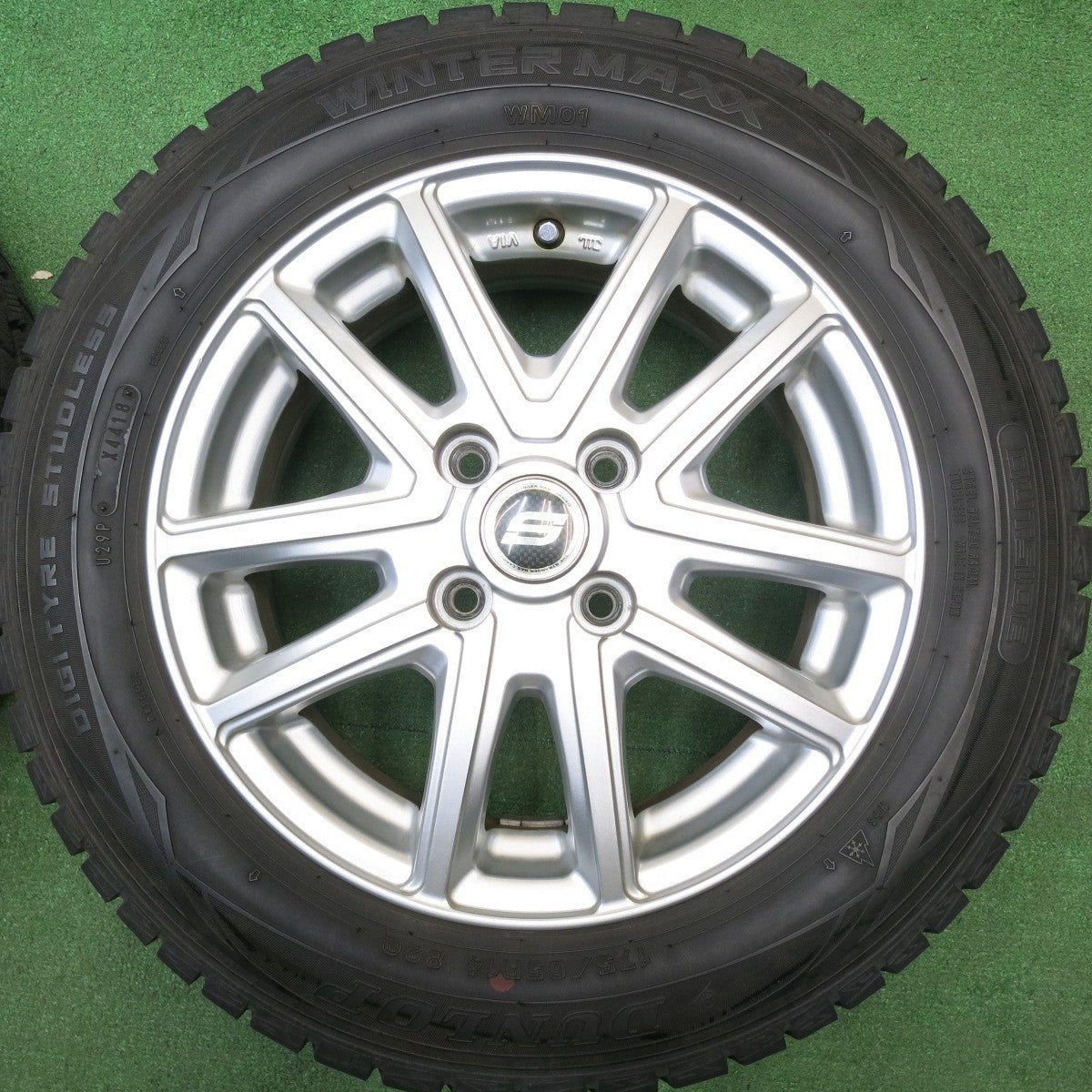 バリ溝!9分★スタッドレス 175/65R14 ダンロップ ウインターマックス WM01 STRANGER ストレンジャー 14インチ PCD100/4H★6010811HAス