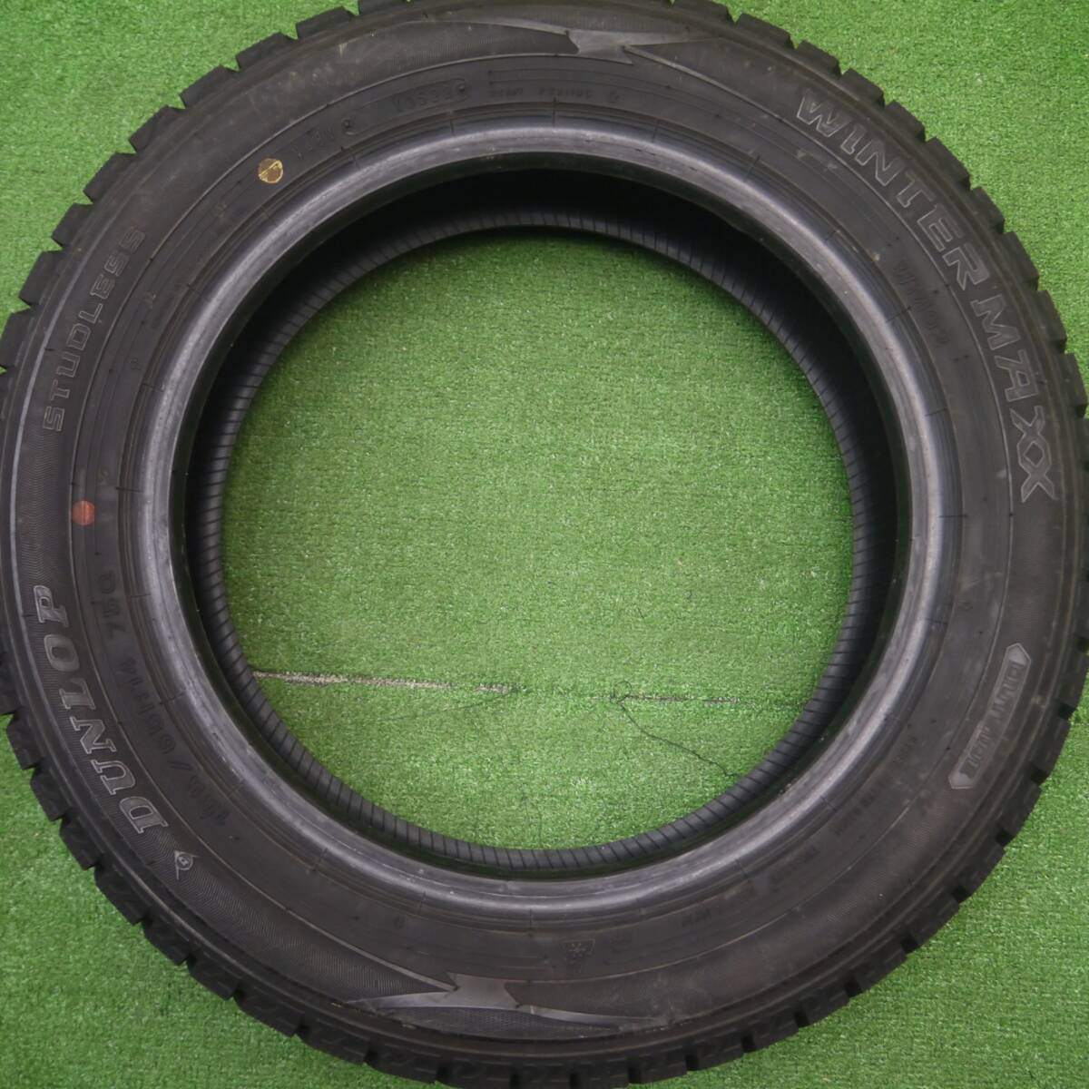 超バリ溝!22年!ほぼ10分★スタッドレス 155/65R14 ダンロップ ウインターマックス WM02 タイヤ 14インチ N-BOX ワゴンR タント ムーヴ等★4110602Hスタ