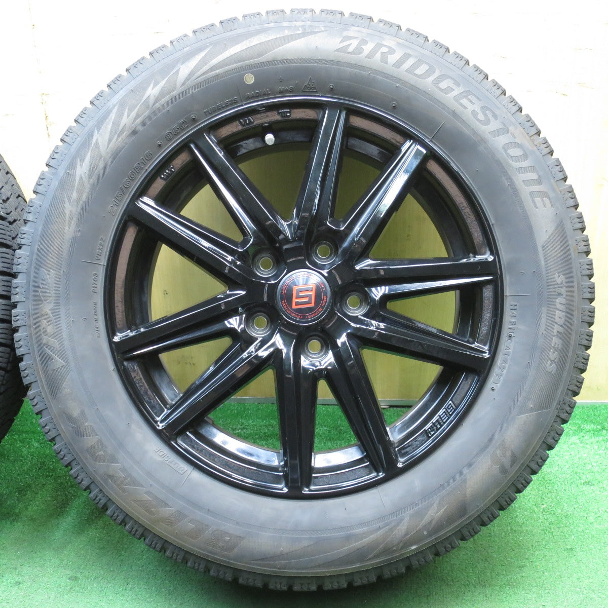 バリ溝!21年!キレイ!8.5分★スタッドレス 215/60R16 ブリヂストン ブリザック VRX2 SEIN ザイン 16インチ PCD114.3/5H★5053002NJス