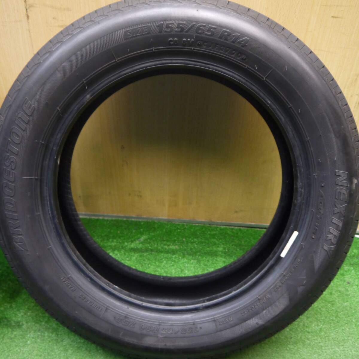 4本★155/65R14 ブリヂストン ネクストリー エコピア 14インチ ワゴンR ラパン スペーシア タント デイズ等★5031402Hノタ