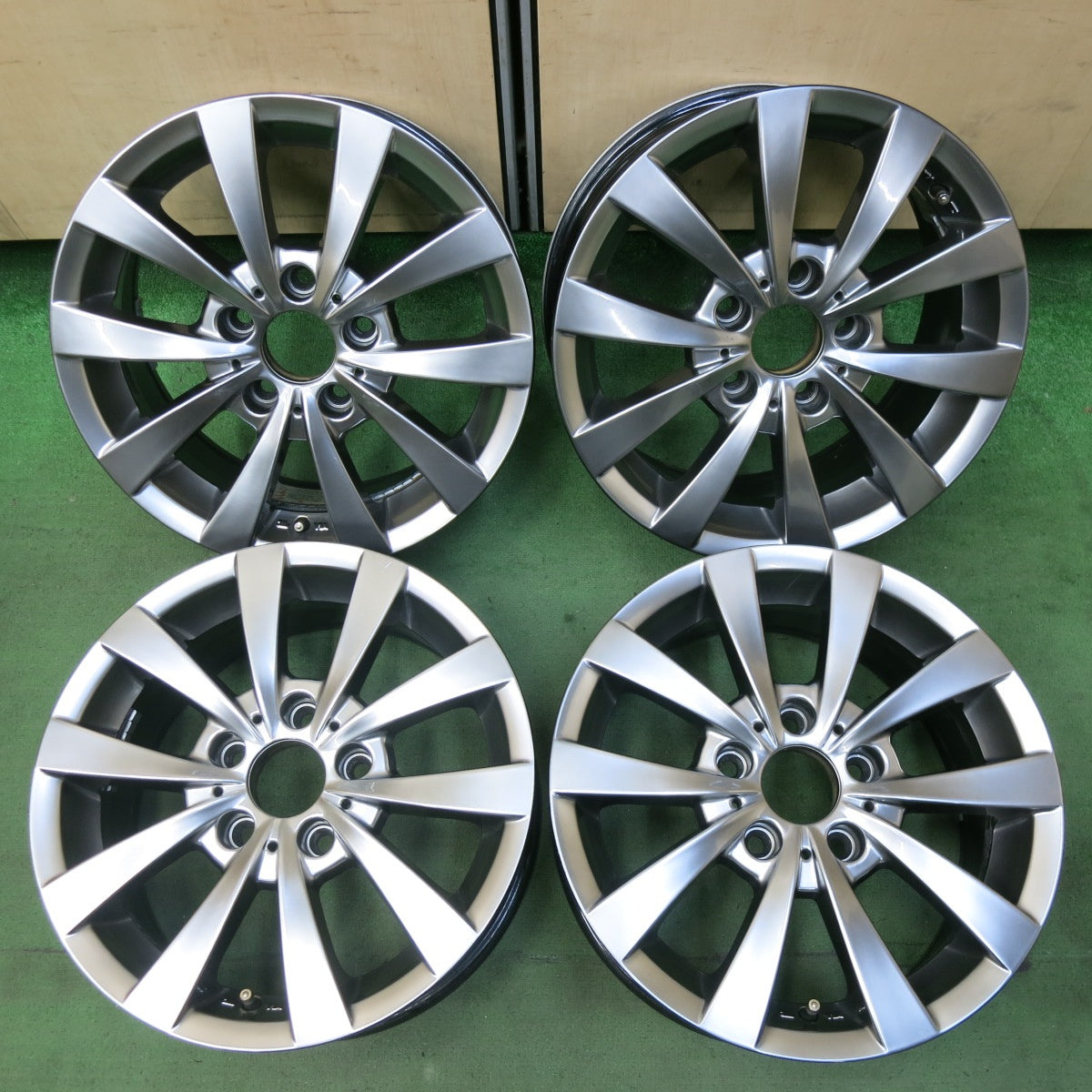 BMW MOTEC NUR 17×8J ET＋34 PCD120 5穴 バリ溝 RFT BS POTENZA S001