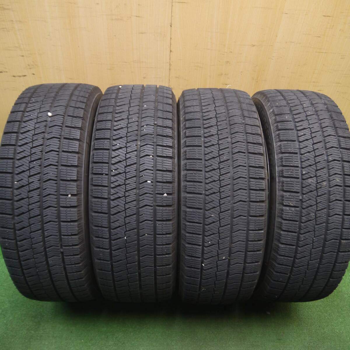 バリ溝!キレイ!9.5分★MINI 等 195/55R16 スタッドレス ブリヂストン ブリザック VRX2 ENKEI PF03 エンケイ 16インチ PCD112/5H★5012109Hス