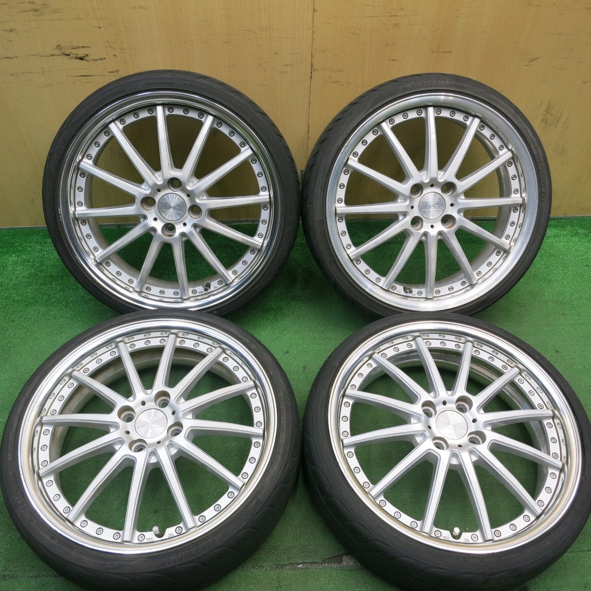 バリ溝!21年!9.5分★WORK RIZALTADO 165/40R17 ヨコハマ DNA S.drive ワーク リザルタード 17インチ PCD100/4H★5051612AKノ