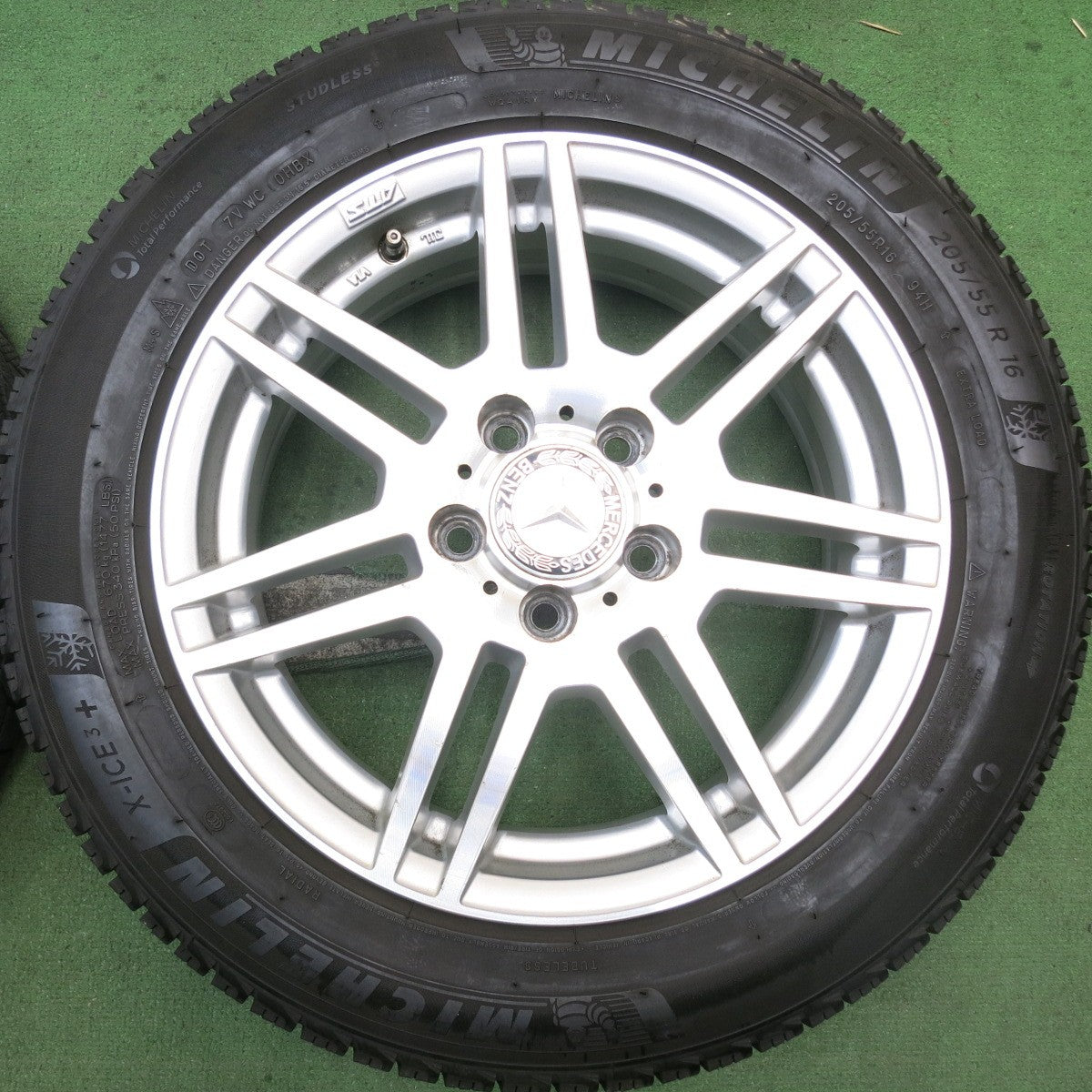 バリ溝!9分★ベンツ 等 ATS 205/55R16 スタッドレス ミシュラン X-ICE3+ 16インチ PCD112/5H★5092105HAス