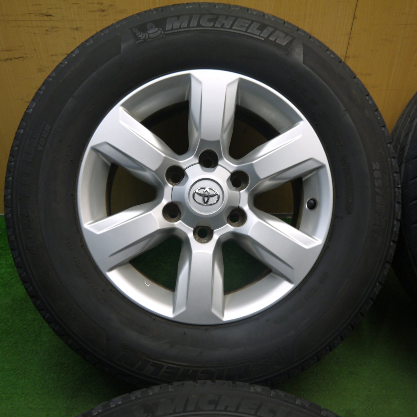 キレイ★トヨタ 150系 ランクル プラド 純正 265/65R17 ミシュラン LATITUDE TOUR 17インチ PCD139.7/6H★5061201KKノ