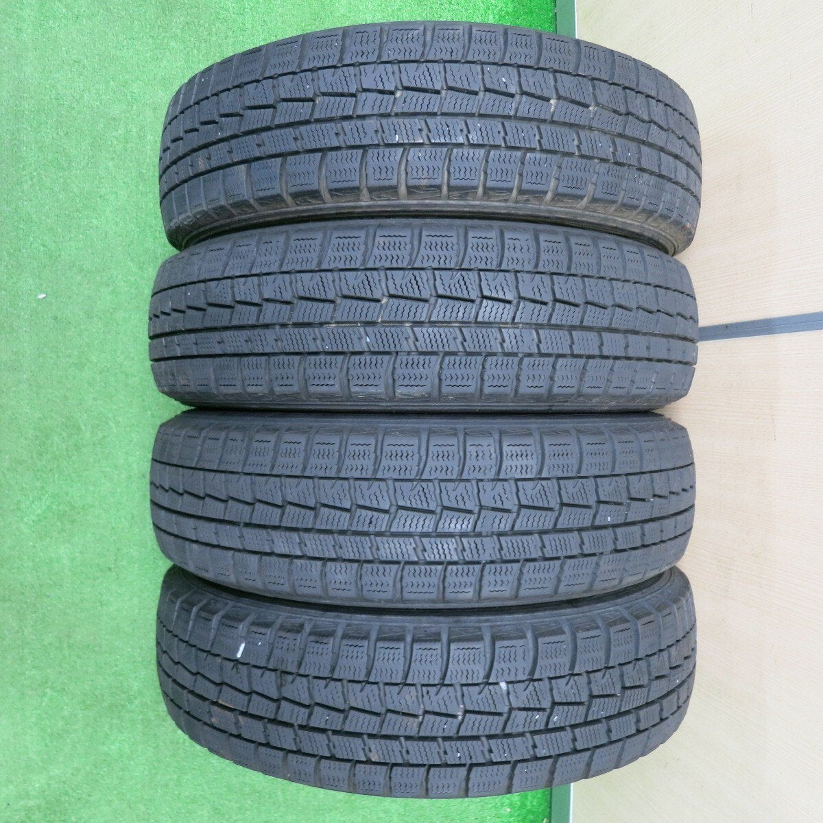 4本価格★スタッドレス 155/65R14 ダンロップ ウインターマックス WM01 Eurotech MANARAY SPORT PCD100/4H★4120709NJス