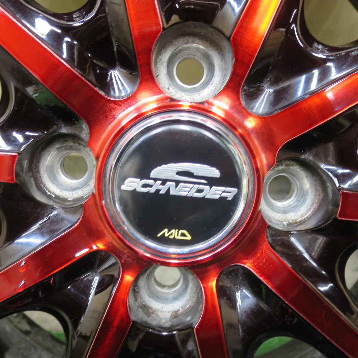 バリ溝!24年!キレイ!9分★スタッドレス 155/65R14 ブリヂストン ブリザック VRX2 SCHNEIDER MiD シュナイダー 14インチ PCD100/4H★5052601TTス