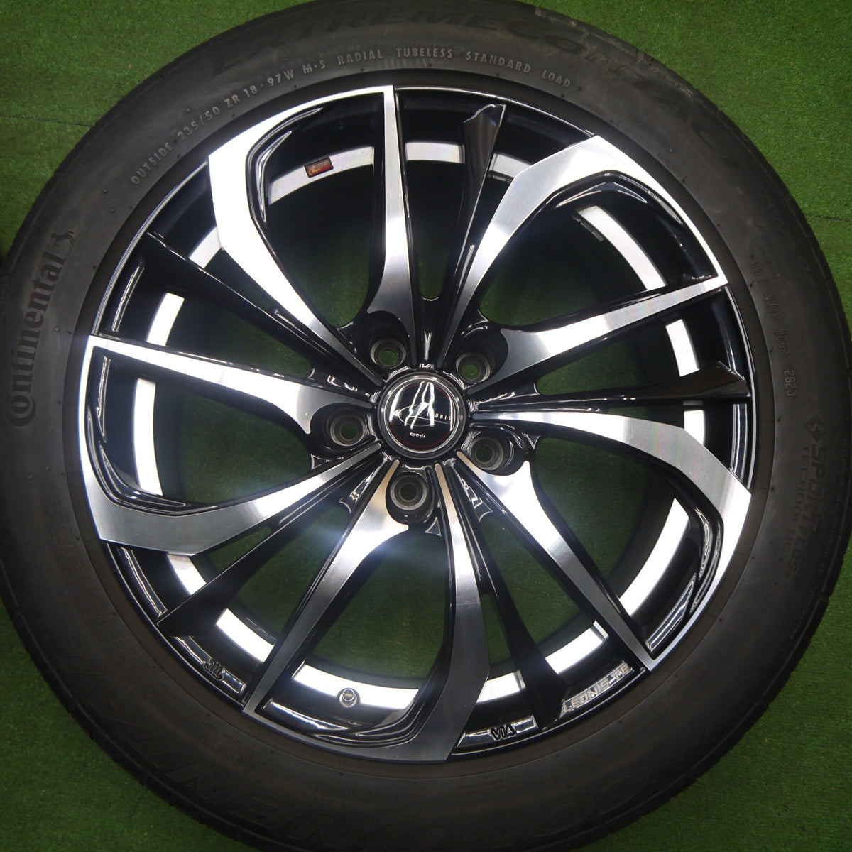 キレイ★LEONIS TE 235/50R18 コンチネンタル EXTREME CONTACT DWS06 レオニス 18インチ PCD114.3/5H★6010601Hノ