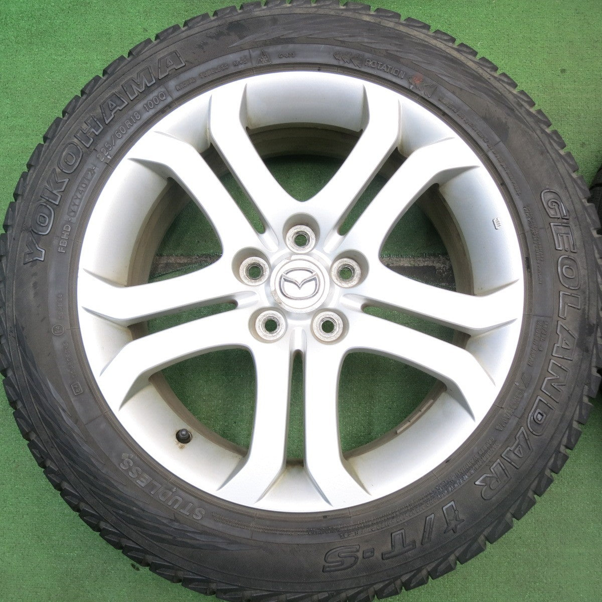 4本価格★マツダ MPV 純正 225/60R18 スタッドレス ヨコハマ ジオランダー i/T-S 18インチ PCD114.3/5H★5062904HAス