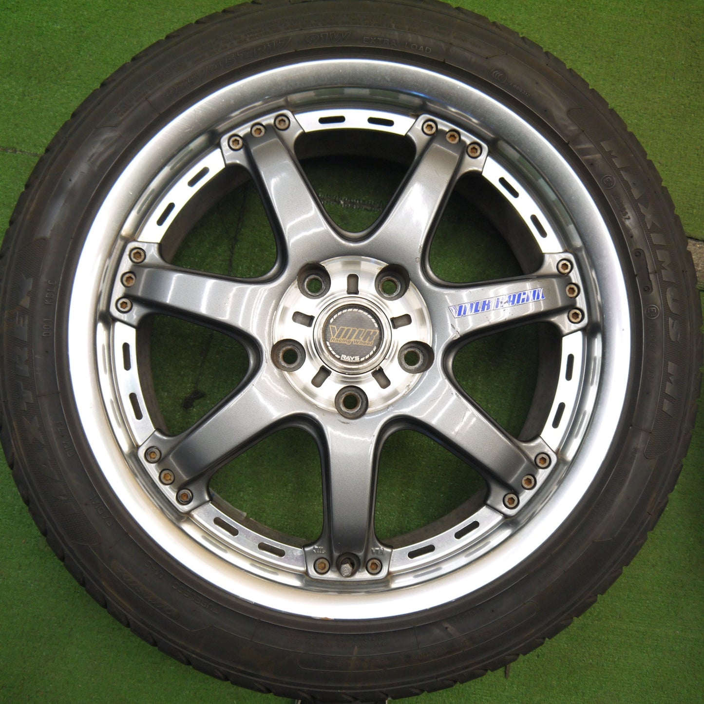バリ溝!22年!9分★RAYS VOLK Racing VR GT-7 215/45R17 マックストレック マキシマス M1 17インチ レイズ PCD114.3/5H★5051912Hノ
