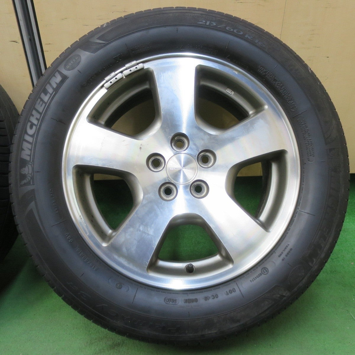バリ溝!9分★スバル フォレスター 純正 215/60R16 ミシュラン プライマシー 3ST 16インチ PCD100/5H★5032906イノ