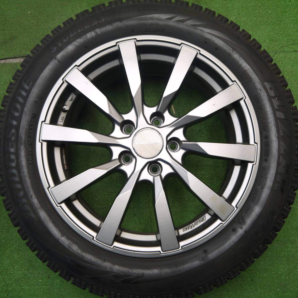 キレイ★ワーゲン 等 EUROTECH 215/55R17 スタッドレス ブリヂストン ブリザック VRX ユーロテック 17インチ PCD112/5H★5031708Hス