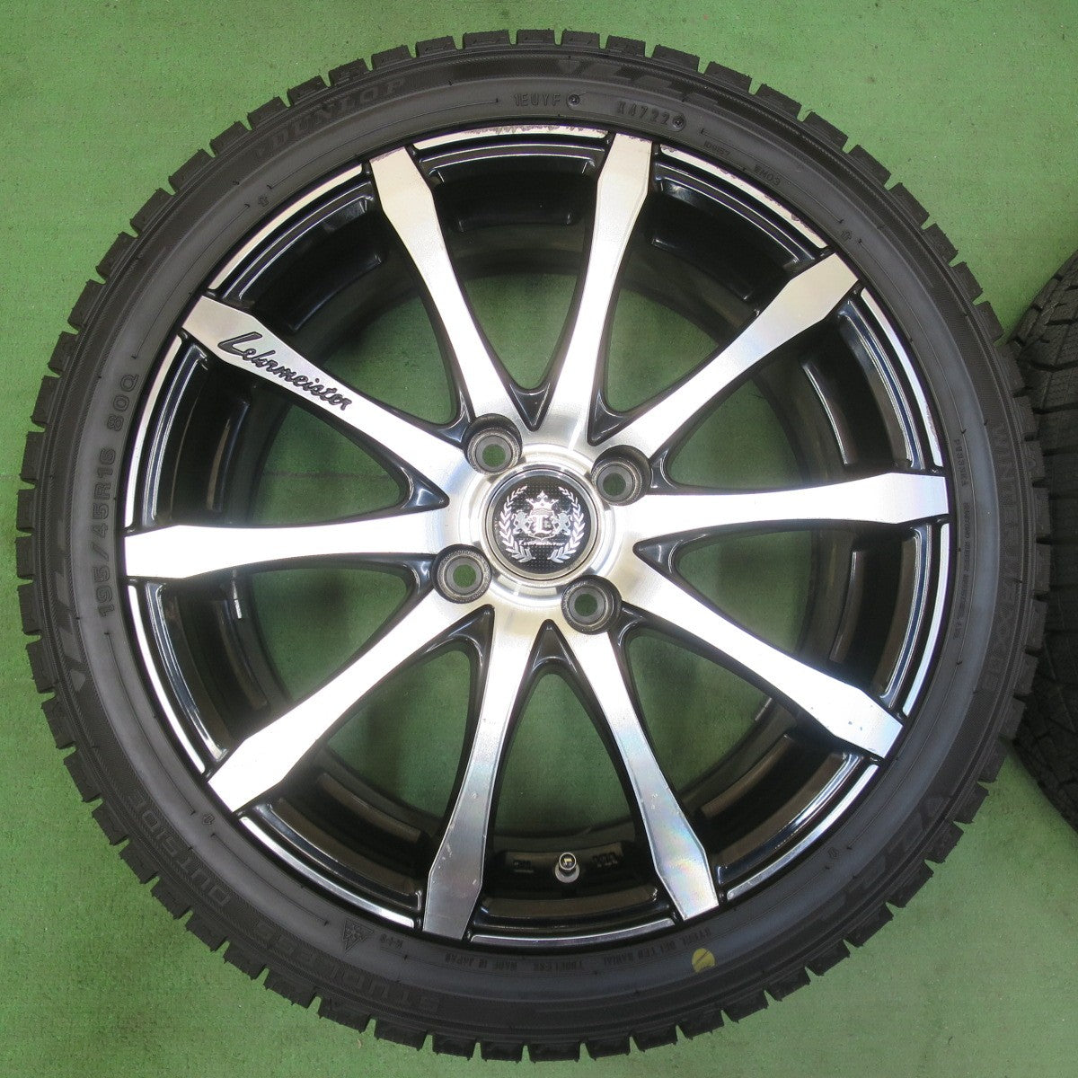 バリ溝!22年!9.5分★S660 165/55R15 195/45R16 スタッドレス ダンロップ ウインターマックス03 Lehrmeister レアマイスター 15 16 インチ PCD100/4H★5050207イス