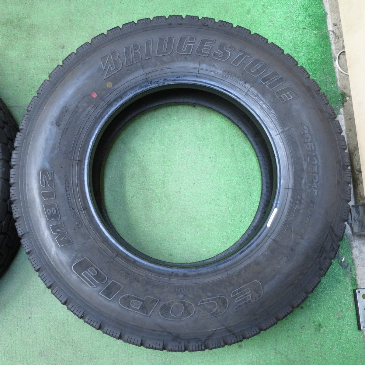 ほぼ未使用!25年!6本★トラック タイヤ 205/85R16 117/115N ブリヂストン エコピア M812 ミックス オールシーズン 16インチ★5101001イスタ