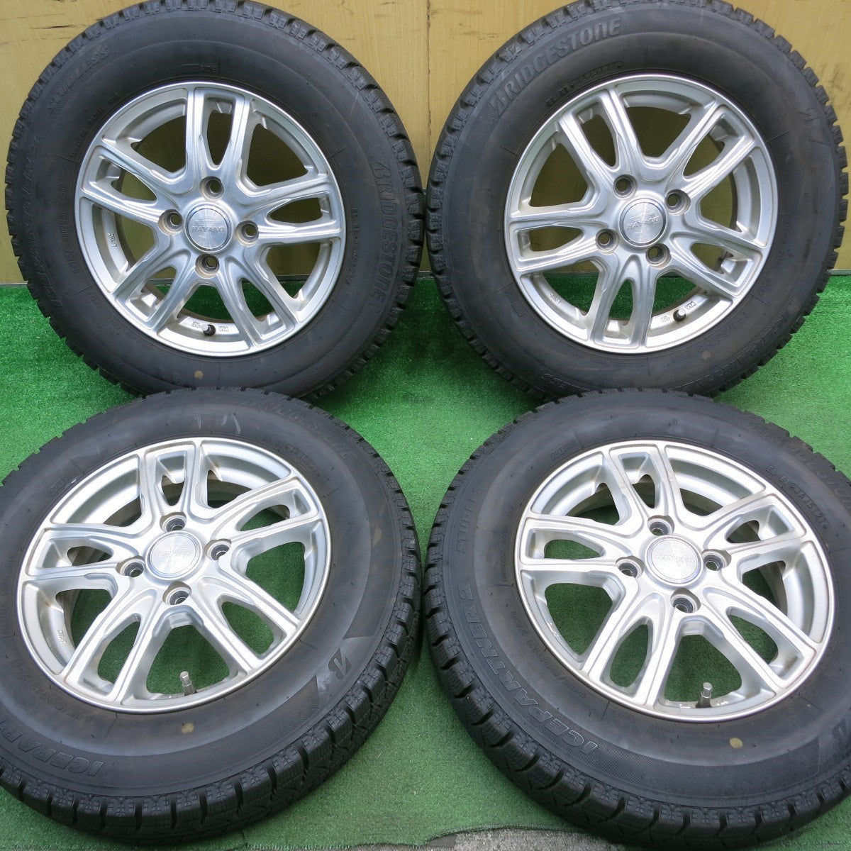 4本価格!21年★スタッドレス 145/80R13 ブリヂストン アイスパートナー2 HAYANO ハヤノ 13インチ PCD100/4H★5050409NJス