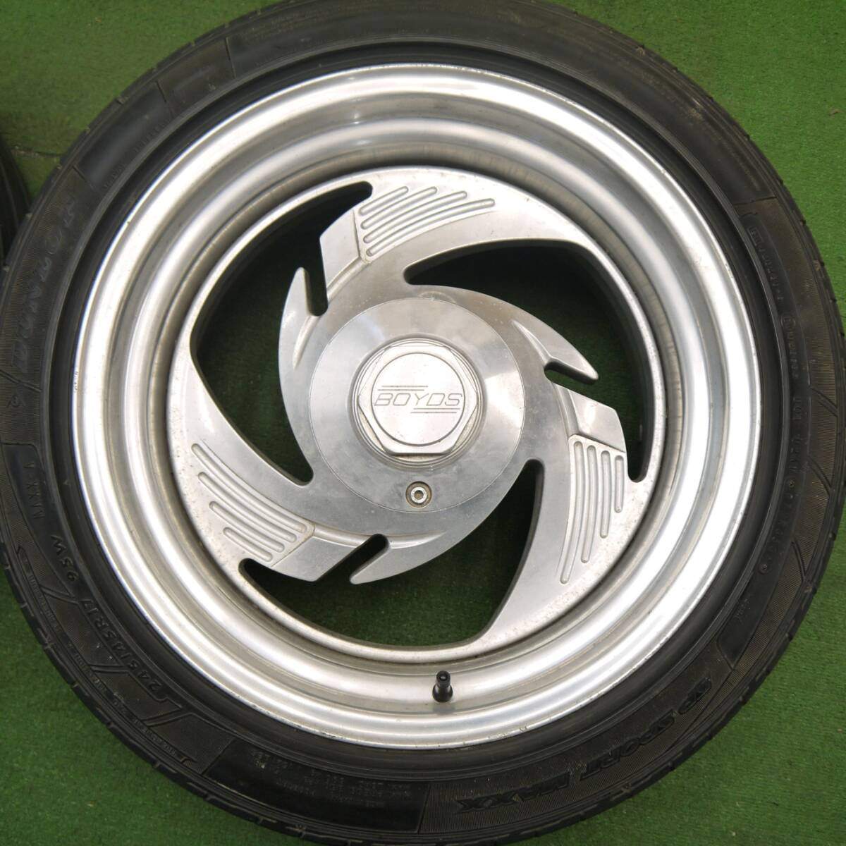 バリ溝!9分★BOYDS ボイド ビレット 245/45R17 ブリヂストン ポテンザ RE050 17インチ PCD120 127/5H マルチ★5031712Hノ