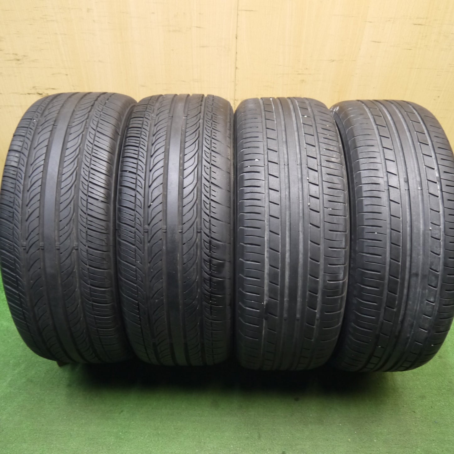 バリ溝!22年!8.5分★スバル レガシィ 純正 225/45R18 ヨコハマ エコス ES31 ケンダ Kuavela SL KR32 18インチ PCD100/5H★5061802Hノ