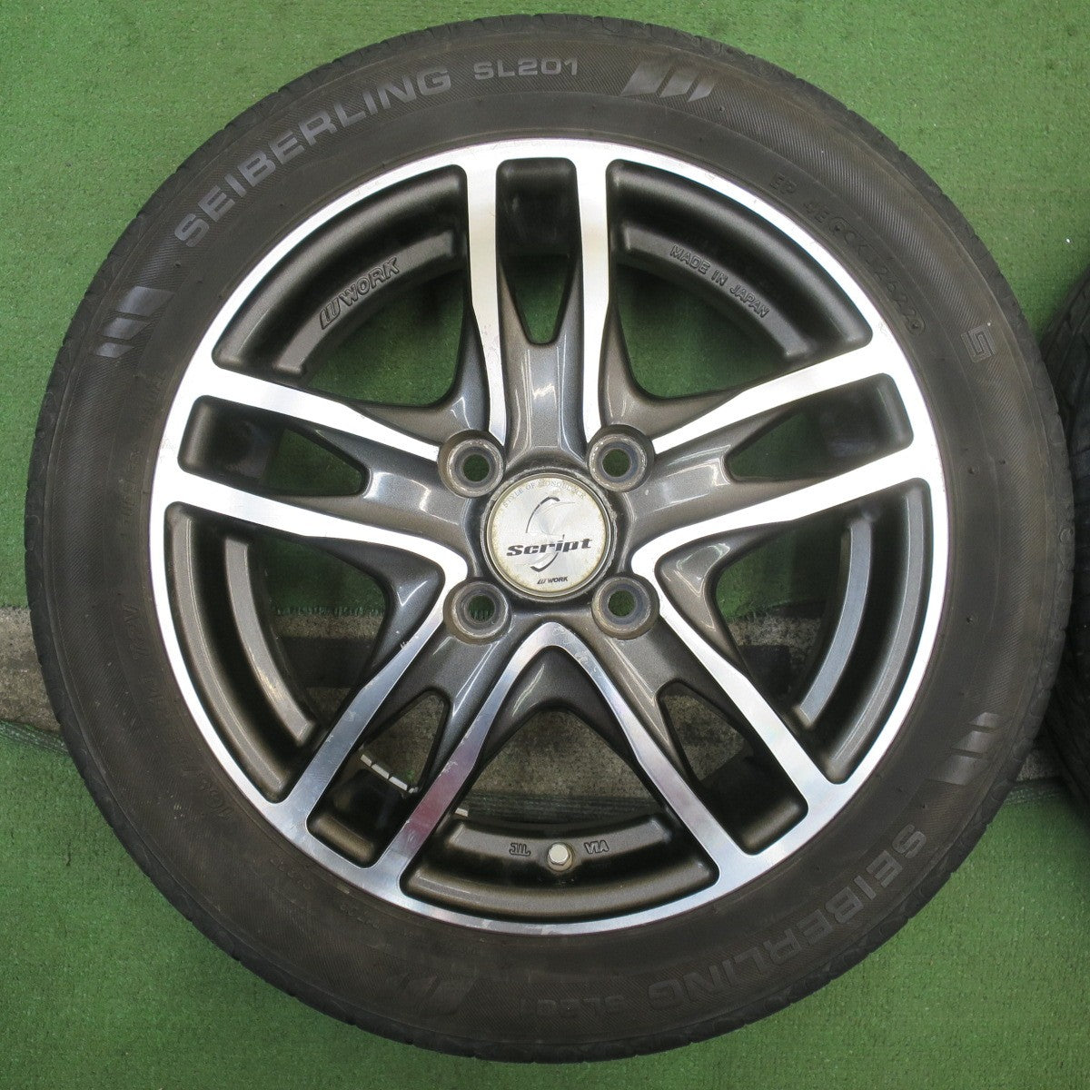 4本価格!22年★WORK Script STEEZ-SCRIPTT03 165/55R14 セイバーリング SL201 ワーク スクリプト 軽サイズ 14インチ PCD100/4H★5092603NJノ