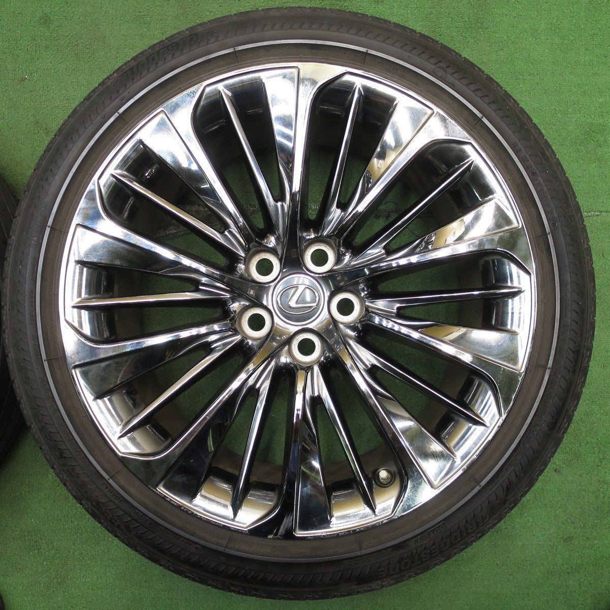 センサー付!バリ溝!24年!9分★レクサス LS オプション 純正 245/45R20 ブリヂストン トランザ T005 RFT 20インチ PCD120/5H★5060701NJノ