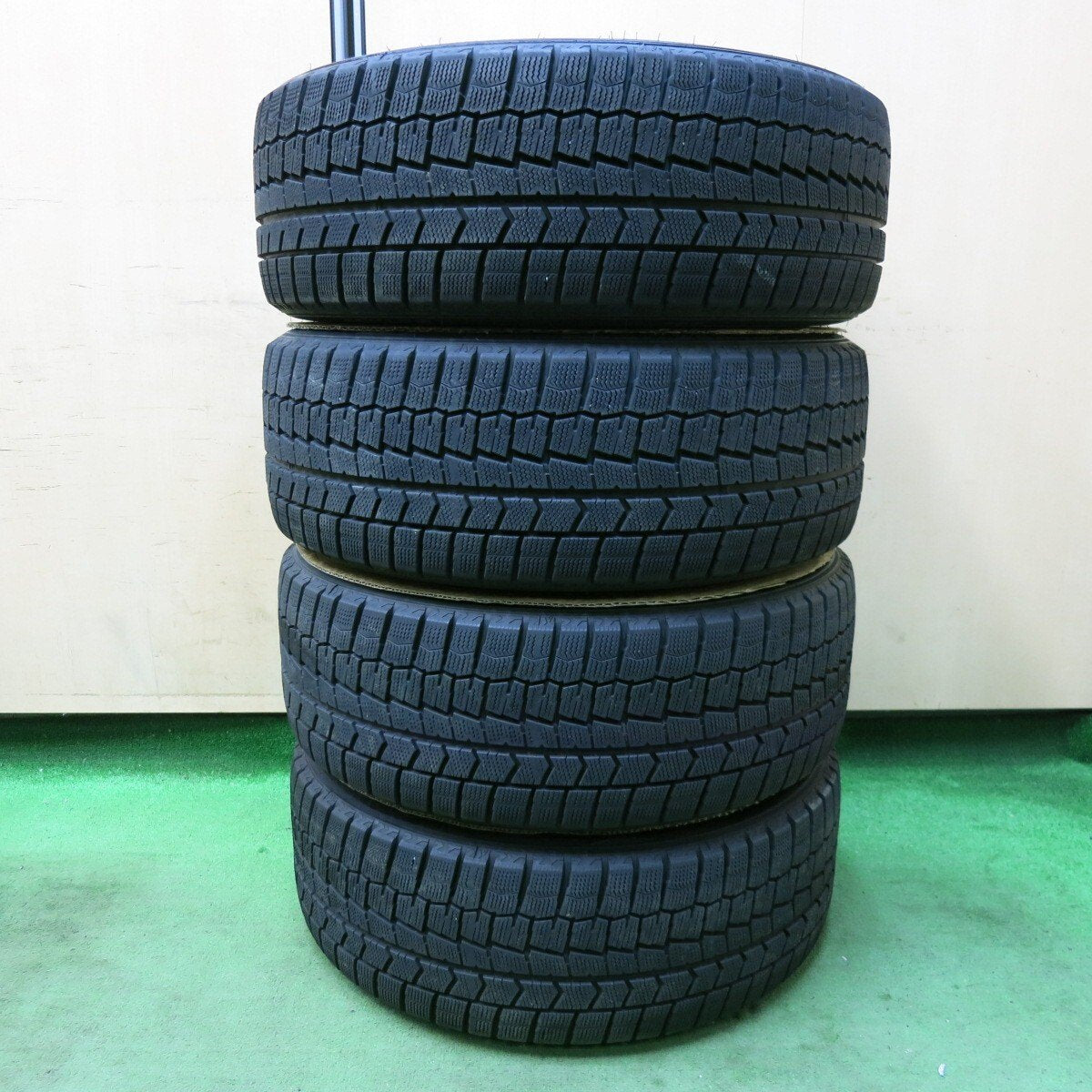 バリ溝!21年!9分★トヨタ 18 クラウン アスリート 純正 225/45R18 スタッドレス ダンロップ ウインターマックス WM02 18インチ PCD114.3/5H★5022805SYス