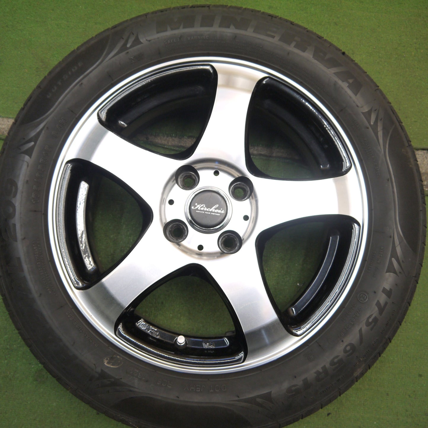 キレイ!21年★175/65R15 ミネルバ RADIAL 209 Kircheis キルヒアイス 15インチ PCD100/4H★5072804Hノ