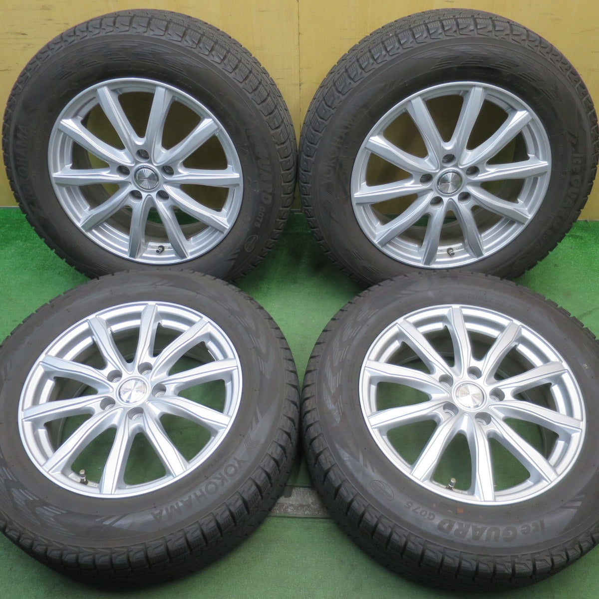 バリ溝!キレイ!9分★スタッドレス 225/65R17 ヨコハマ アイスガード G075 JOKER ジョーカー 17インチ PCD114.3/5H★5092403NJス