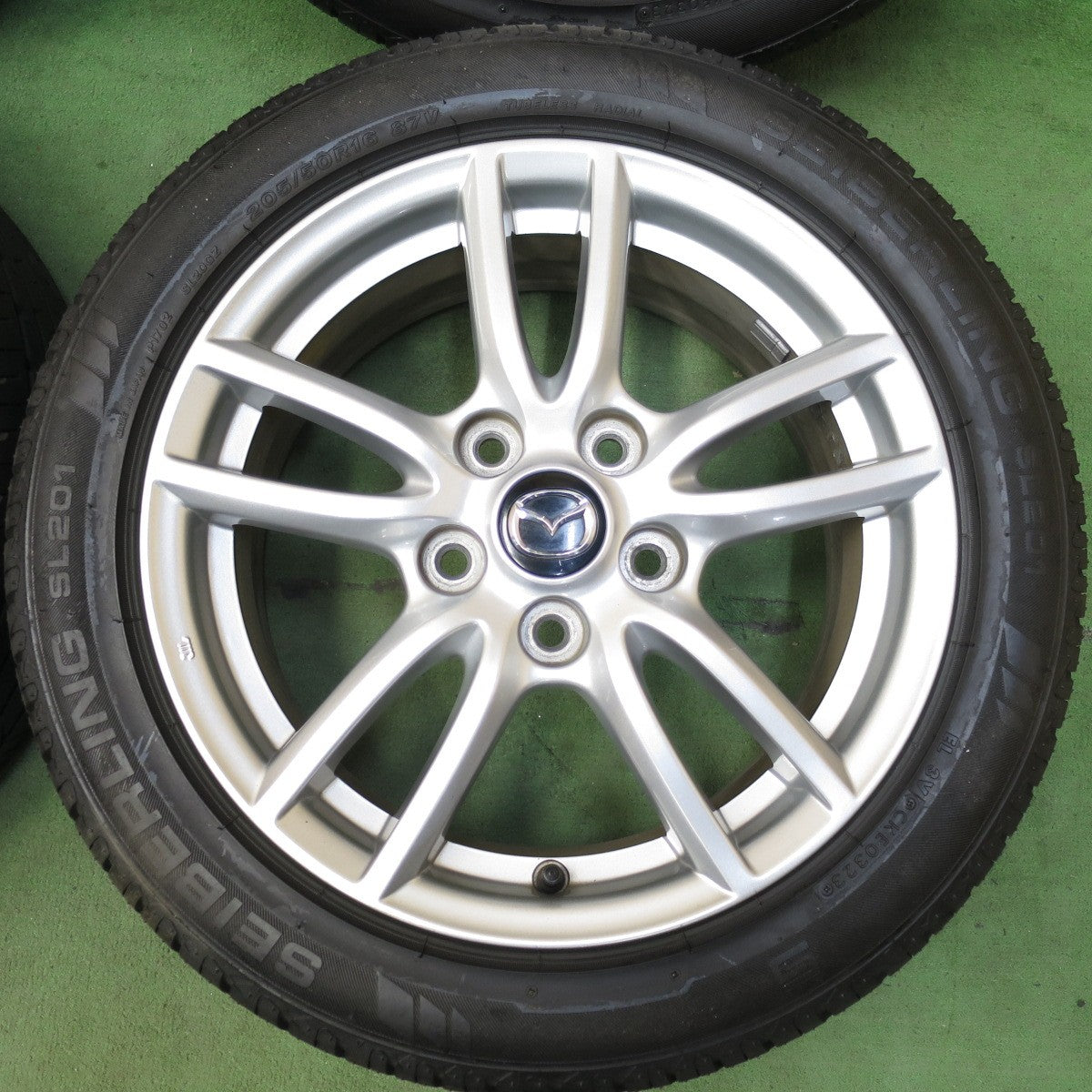 バリ溝!23年!キレイ!ほぼ10分★マツダ ロードスター 純正 205/50R16 セイバーリング SL201 16インチ PCD114.3/5H★5042901AKノ