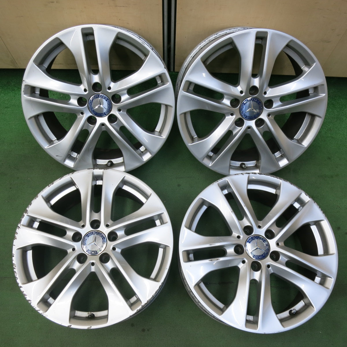 4本価格☆ベンツ Cクラス W204 純正 ホイール 17インチ 17×7.5J PCD112 
