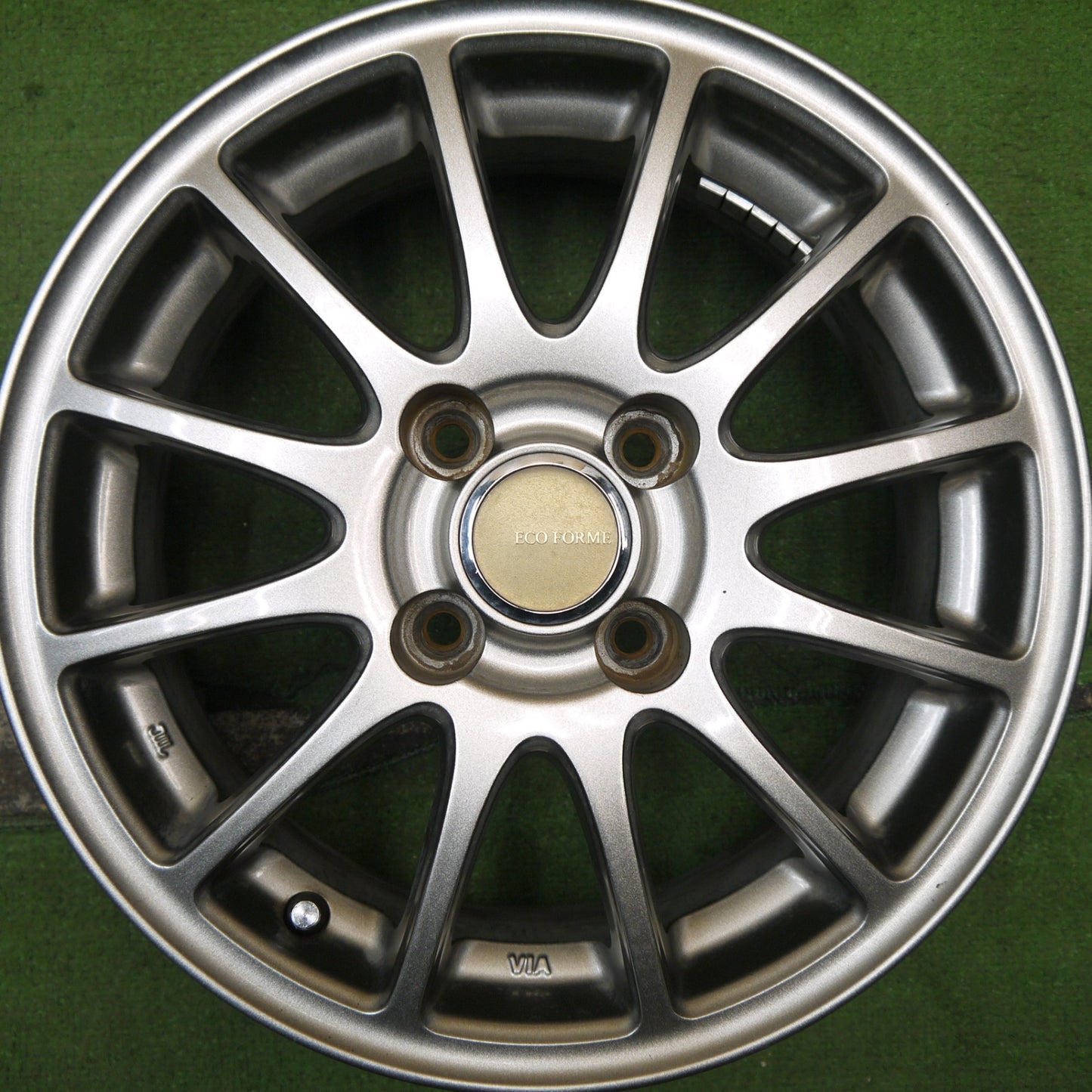 4本価格★ECO FORME SE-12 エコフォルム 14インチ ホイール 14×5.5J PCD100/4H★5063006Hホ