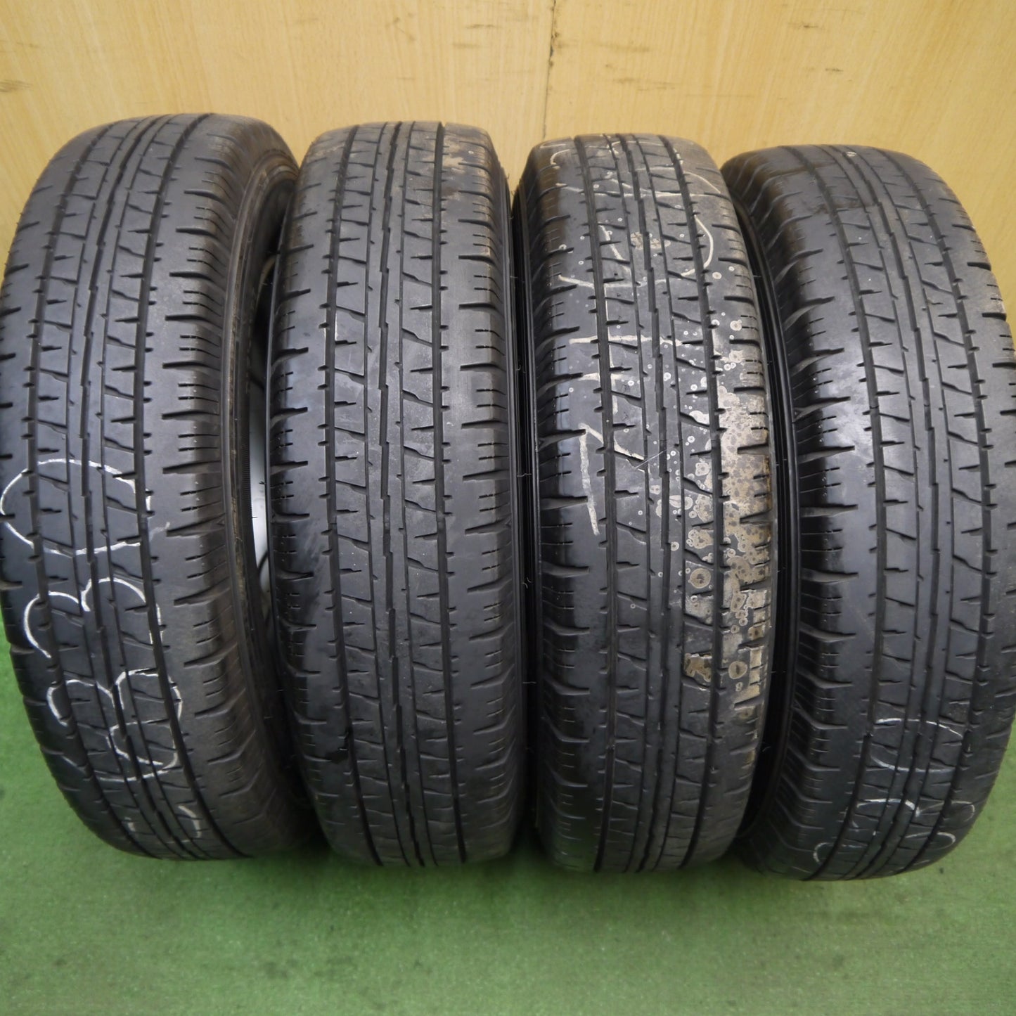 4本価格★トラック 145R12 6PR ダンロップ エナセーブ VAN01 TOPY スチール 12インチ PCD150/4H★5071503Hノ