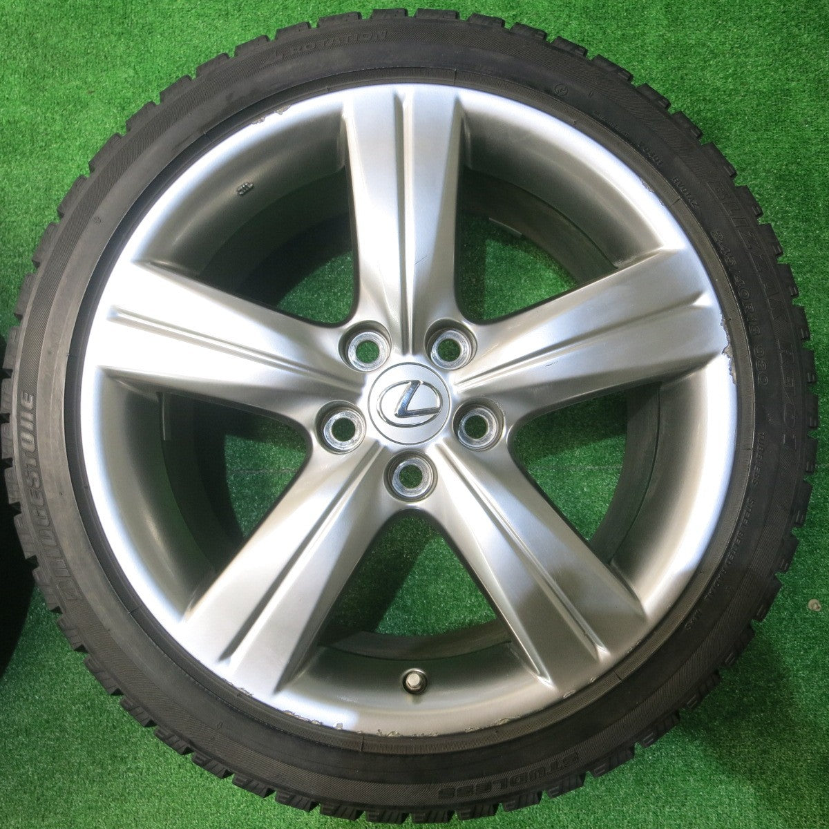 センサー付!キレイ★レクサス GS 純正 245/40R18 スタッドレス ブリヂストン ブリザック REVO1 18インチ PCD114.3/5H★5051602NJス