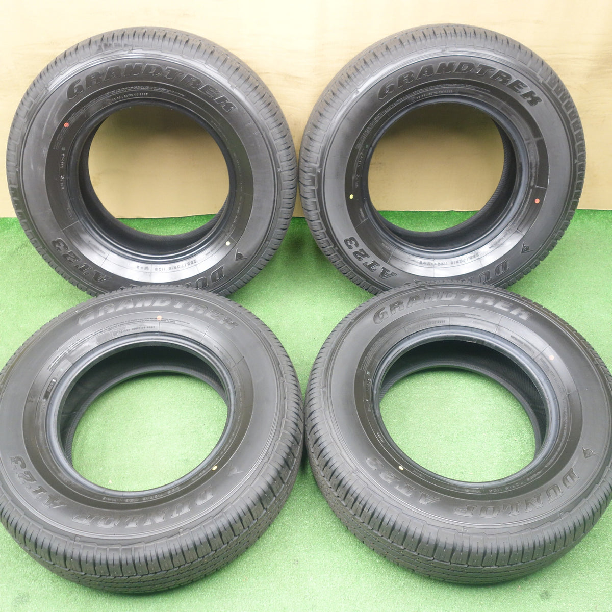 新車外し!25年★265/70R16 ダンロップ AT23 グラントレック タイヤ 16インチ ランクル プラド ハイラックス サーフ 等★6020907KTノタ
