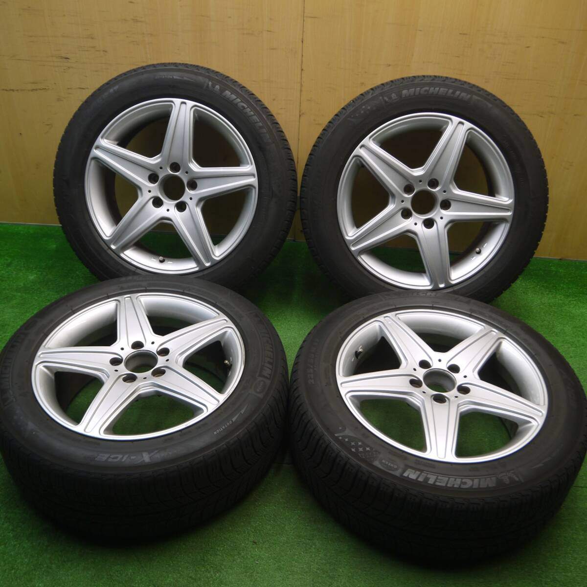4本価格★ベンツ 等 AGA Burg 225/55R17 スタッドレス ミシュラン X-ICE XI3 17インチ PCD112/5H★5011504Hス